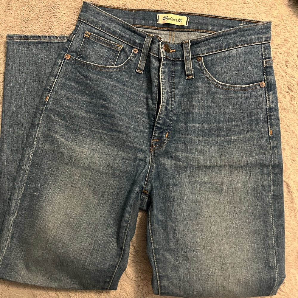 EUC Madewell 11in high rise skinny jeans 28p